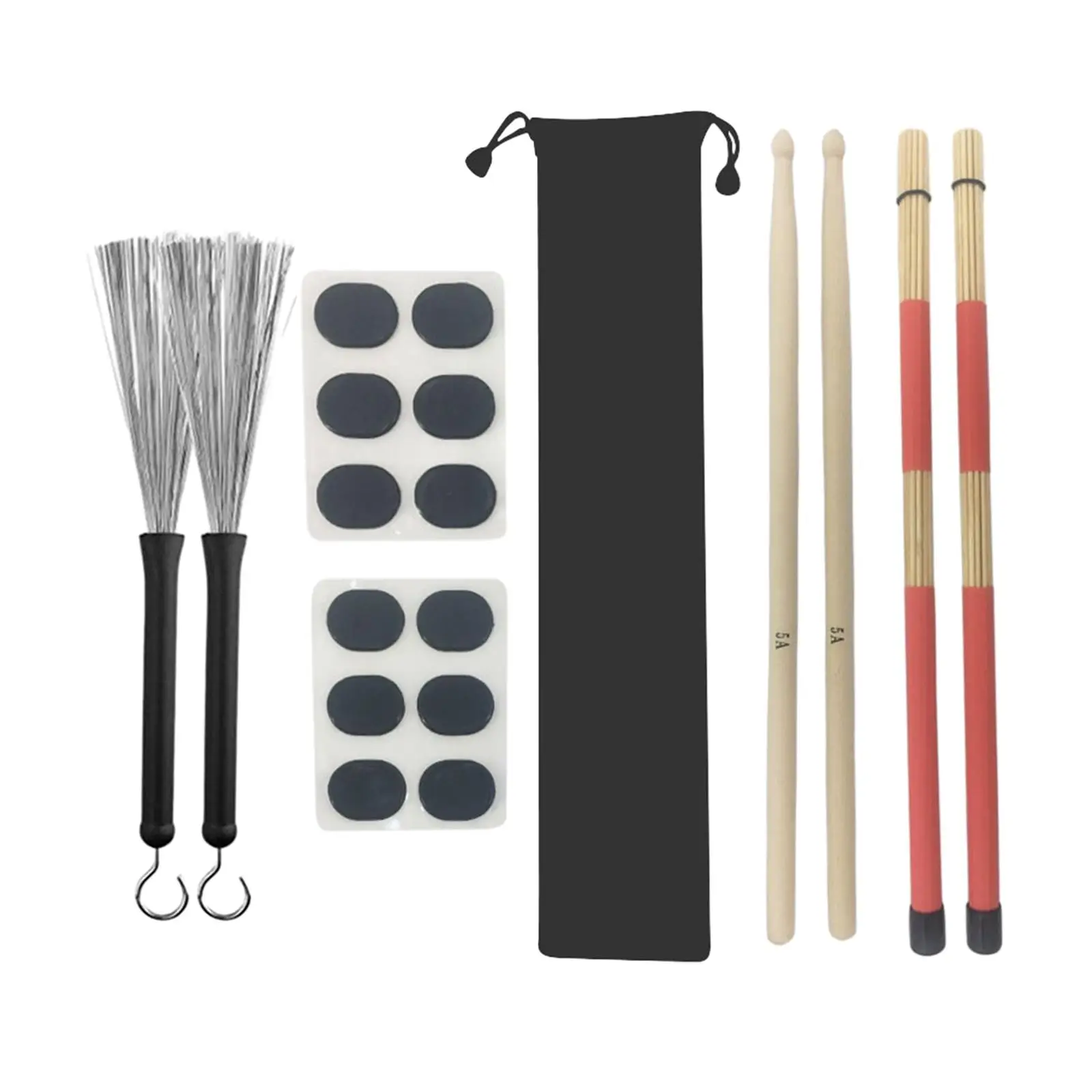 

Drumsticks Set Stage with Storage Bag for Fusion Music Folk Songs Acoustic Drumm