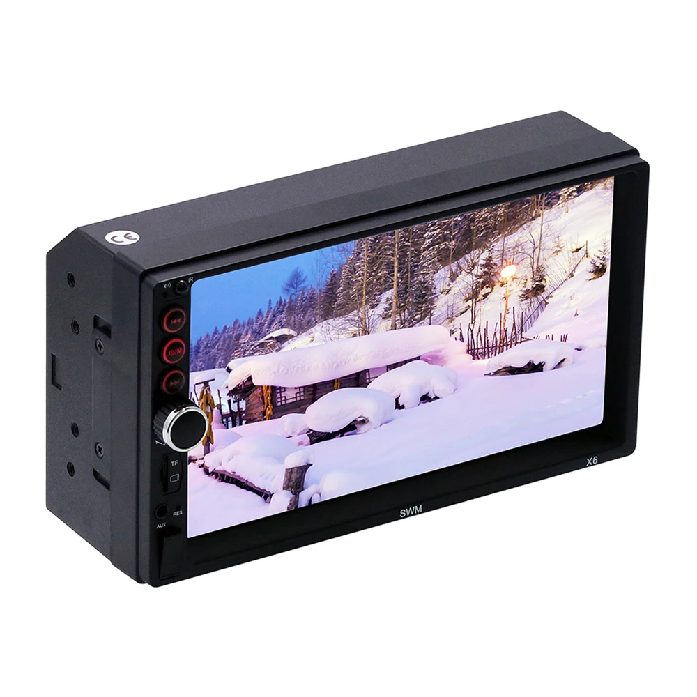 

2 Din 7-дюймовый mp5-плеер, автомобильный стерео Bluetooth-Совместимый Сенсорный экран, FM-радио, встроенный в приборную панель, аудио, Hands-Free с фотографией