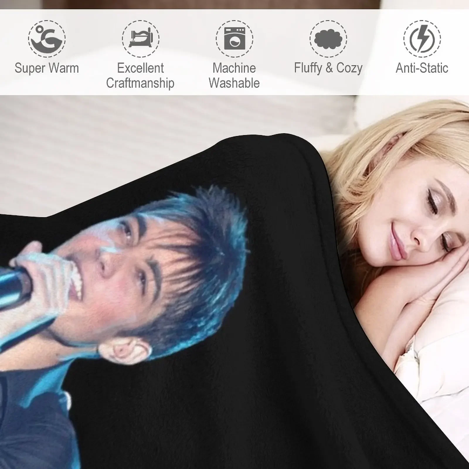 Роскошное фланелевое одеяло для певицы Gregory lemarchal - Rip gregory