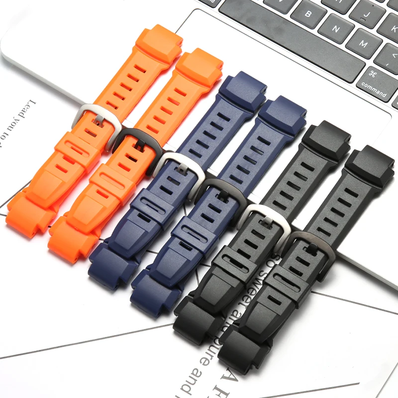 

Watch Accessories For Casio Protrek PRG 260 500 510 250 PRW-3500 2500 5100 Mens Strap Bracelet Waterproof Resin Rubber Watchband