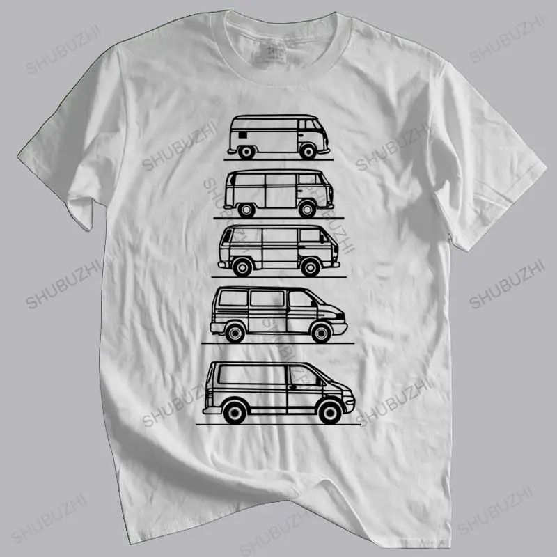 

New Arrived Mens t shirt Transporters Campers In Disguise T-Shirt T4 Tag Van Geschenk Fur Vater Mens T-shirt Euro size TOPS