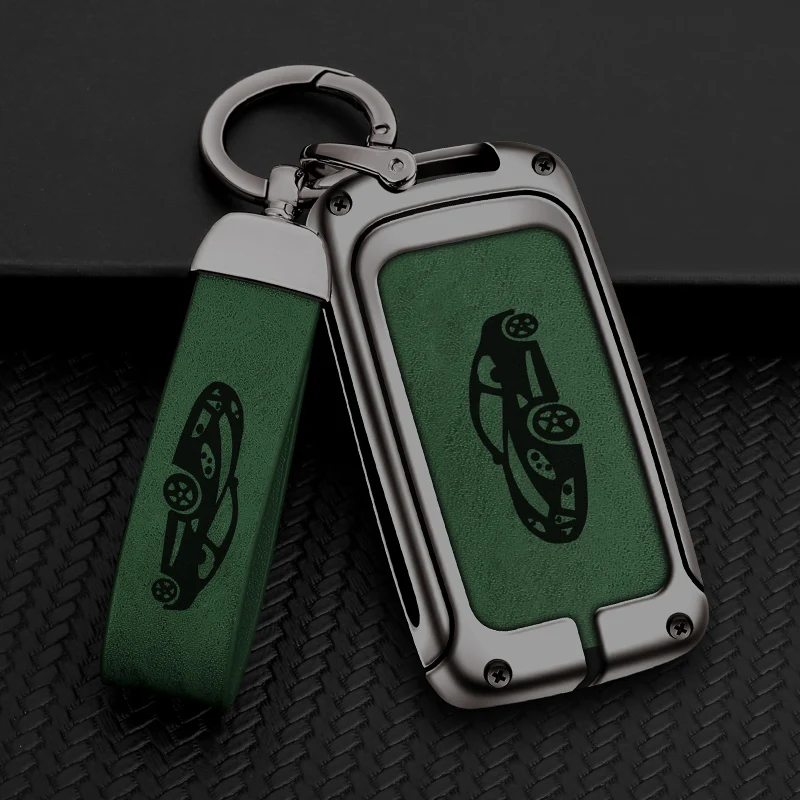 

Alloy+Leather Car Keycase Cover For Mazda 3 Alexa CX30 CX-4 CX5 CX-5 CX8 CX-8 CX-30 CX9 CX-9 Protected Shell Accessories