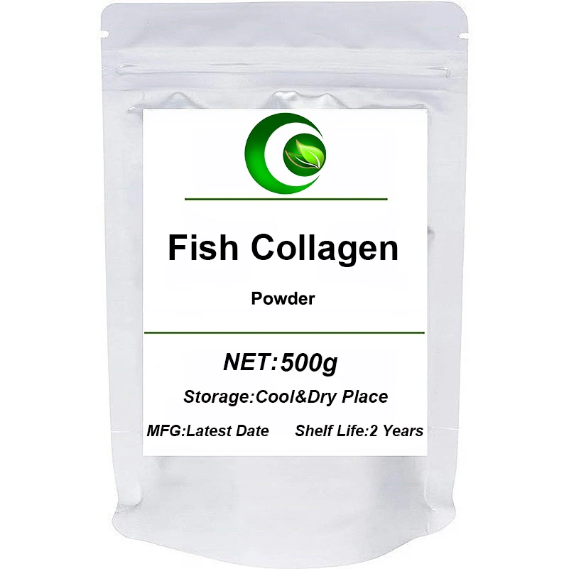 Cosmetic Grade 100% Pure Hydrolyzed Fish Collagen Powder  Anti-aging