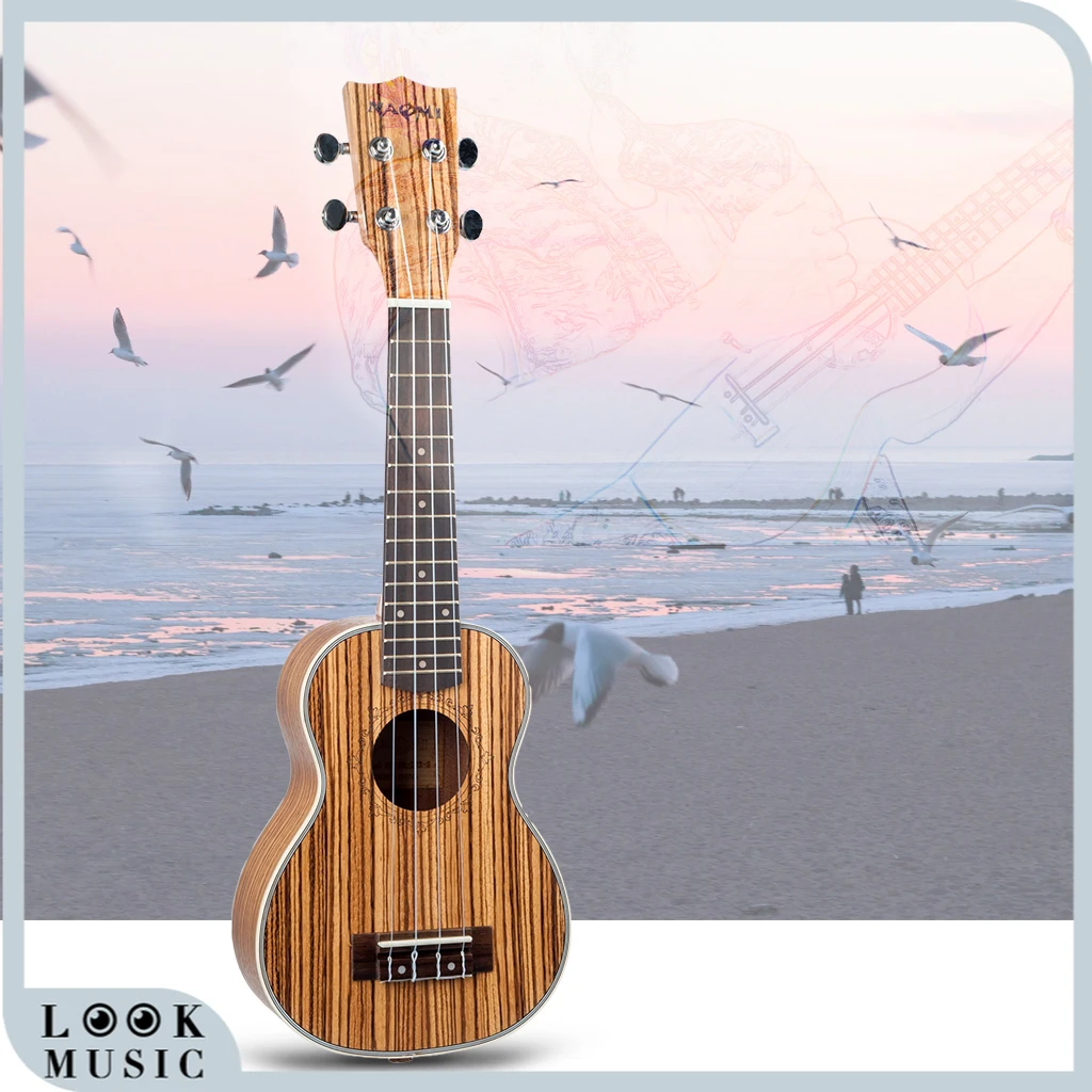 

Гавайская гитара Zebrawood Сопрано, 21 дюйм