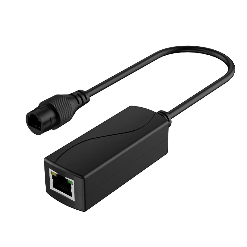Водонепроницаемый гигабитный преобразователь PoE 48 В в 24 В, IEEE802.3 Af/at, адаптер PoE 100/1000 Мбит/с на 24 В для пассивных платных устройств мощности 24 В
