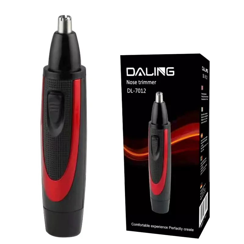 

Mens grooming electric nose ear hair trimmer for men cleaner hair removal trimmer for nose and ear device AA dry battery powered