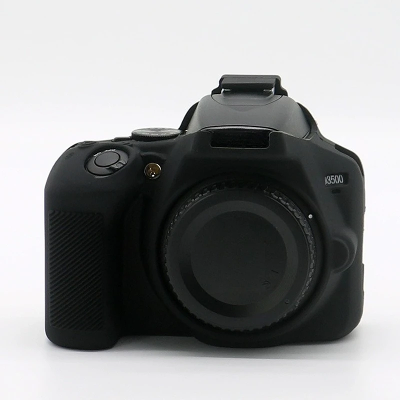 Фото Защитный силиконовый чехол для камеры, для Nikon D3500, водонепроницаемый мягкий чехол, аксессуары для камеры + 1 шт. защитной пленки в подарок. №5