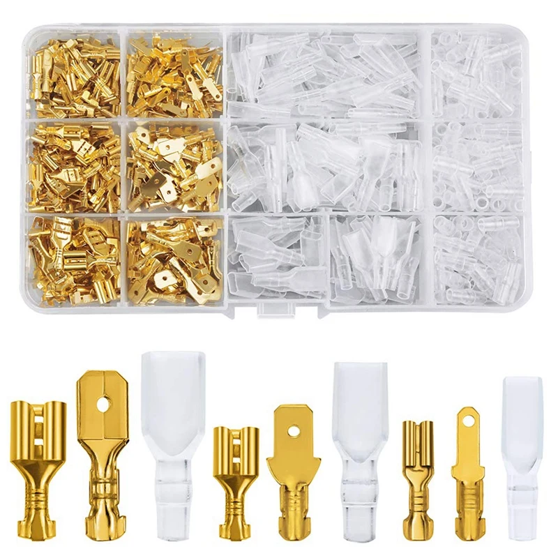 

720 шт., клеммные колодки с изоляционной втулкой, 2,8/4,8/6,3 мм