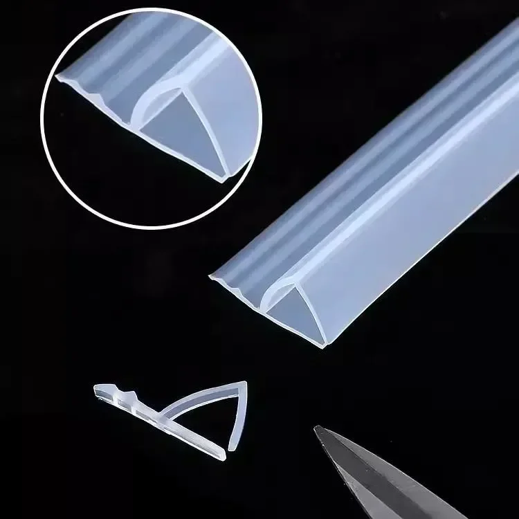 Уплотнительная Лента Из Силиконовой Резины В Форме F/h Безрамная Прокладка Для