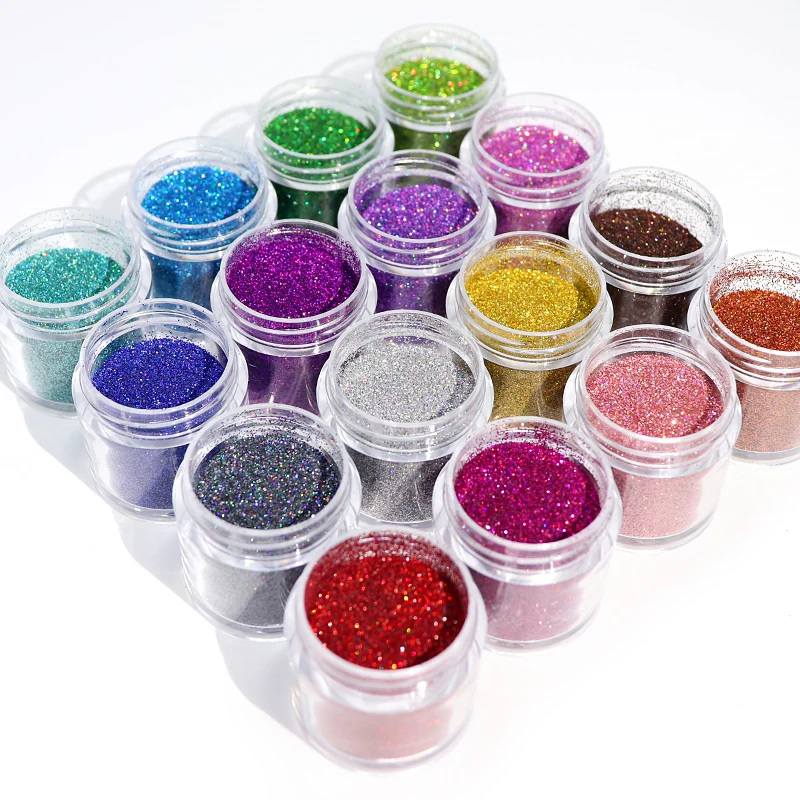 10ml Shiny Holographic Glitter Nail Art Decorations Laser Pigment Powder All For Manicure Euphoria Glitter Bulk Decoracion Uñas