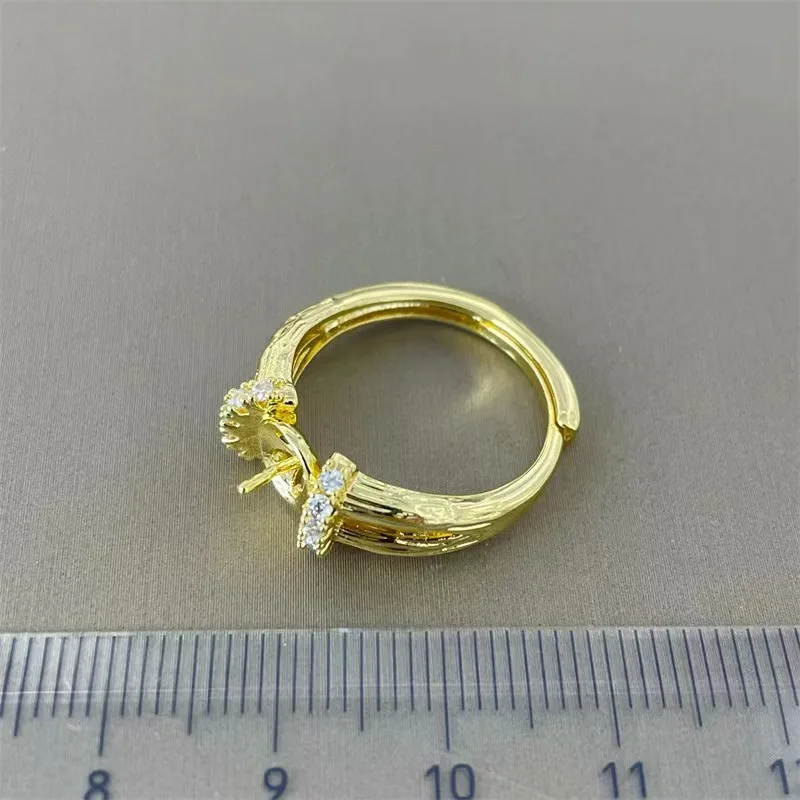 Suberb огромное кольцо из черного золота 9-10 мм с круглым жемчугом регулируемый