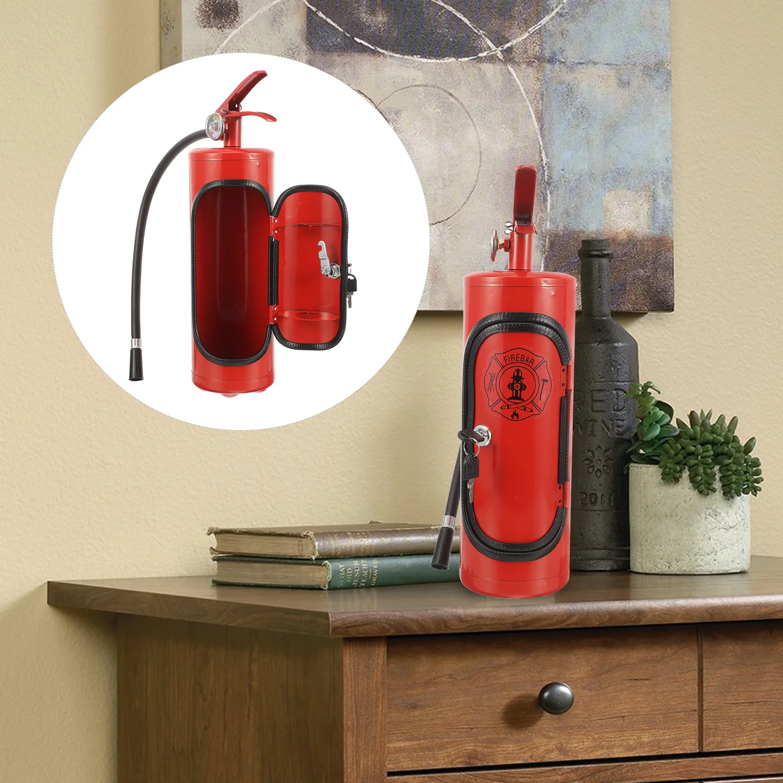 Шкаф Пожарный Подарки Виски Праздничный держатель для хранения Пожарные Простой