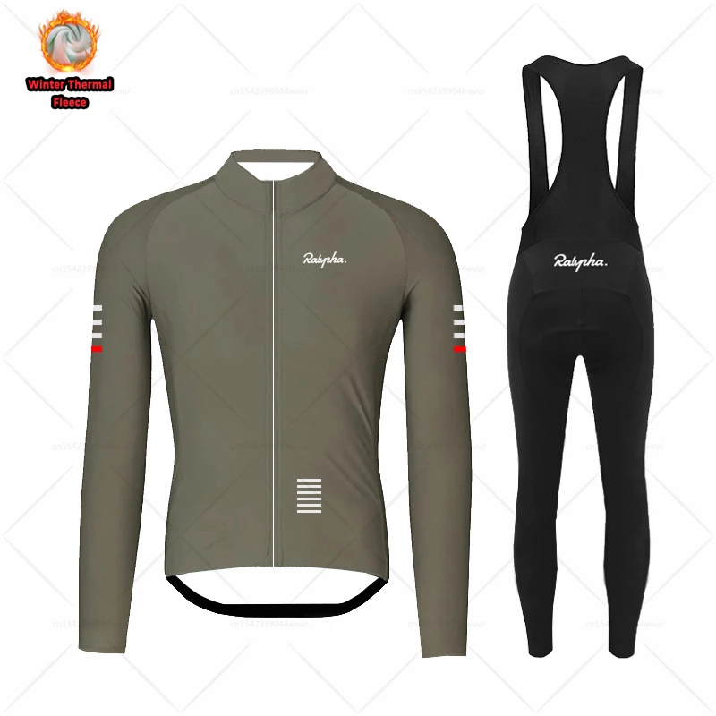 

2022 Raphaful зимние велосипедные куртки, Мужская термальная флисовая одежда для велоспорта, наборы Джерси для шоссейного велосипеда, униформа для горного велосипеда, теплые брюки с нагрудником