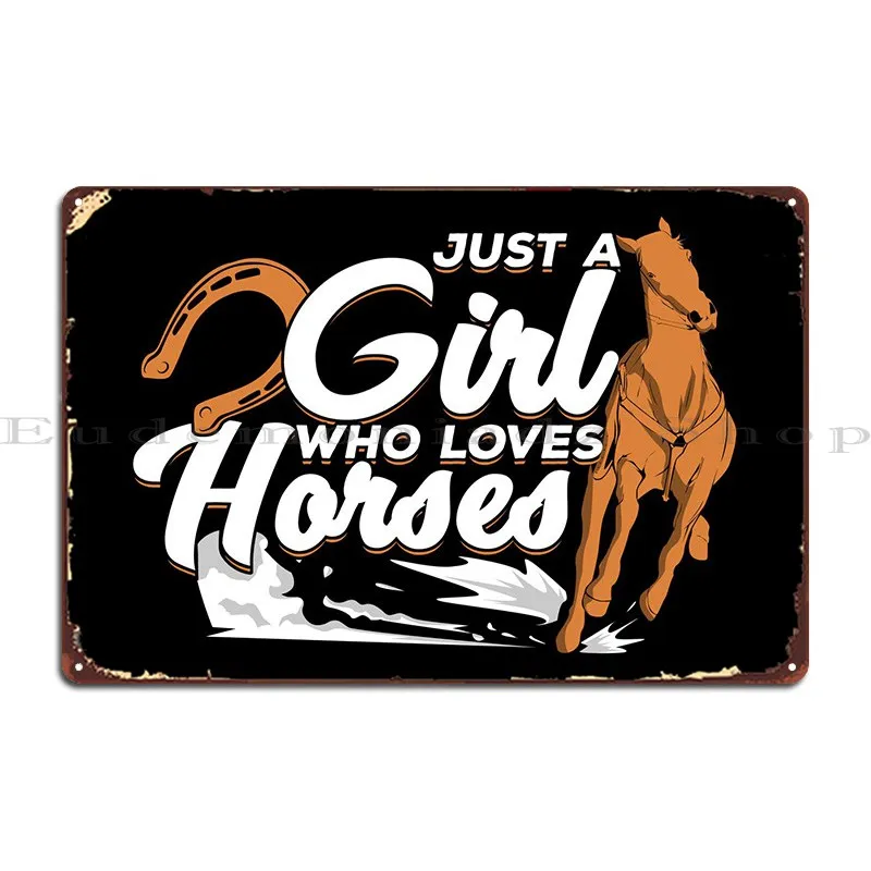 

Металлические знаки для конной девушки, печатная настенная пещера для паба, настенная Жестяная Табличка для дома на заказ