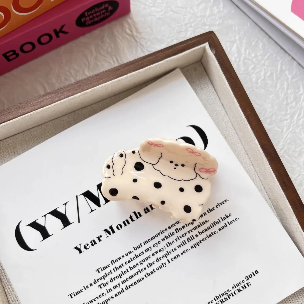 Модный акриловый коготь из мультфильма животных в корейском стиле заколка для