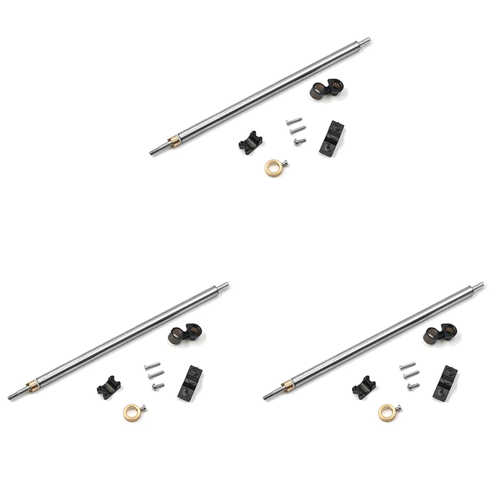 

3x FT011-12 стальная труба в сборе, металлический вал, запасные части, компонент для радиоуправляемой лодки Feilun FT011, аксессуары для скоростного к...