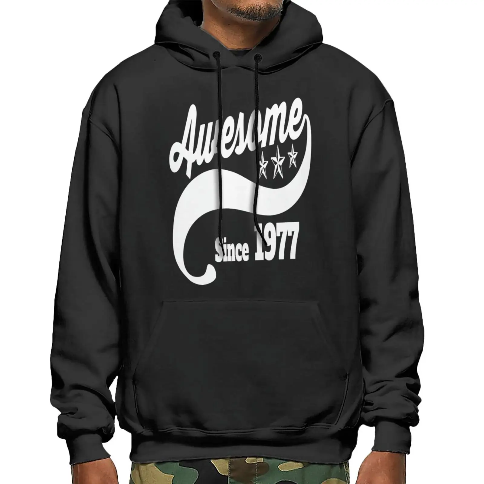 

Потрясающие с 1977 года толстовки с принтом, свитшот на молнии, Толстовка Оверсайз, толстовки, зимний мужской спортивный костюм, мужская Толст...