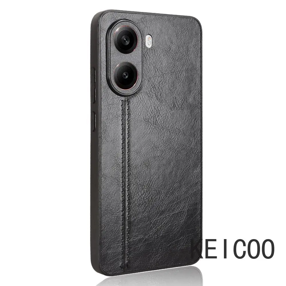 Модный тонкий и легкий красивый кожаный чехол для Xiaomi Redmi Turbo 4 однотонный простой