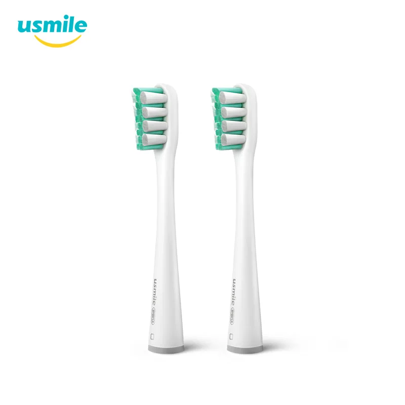 

2/4PCS Soft Grey usmile Electric Toothbrush Head Replacement Brush Heads For Sensitive Gums