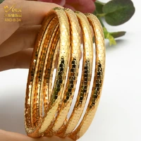 aniid dubai 2pcslot copper bangle bracelet for women wedding party banquet jewelry gifts arabic ladies charm bangles wholesale