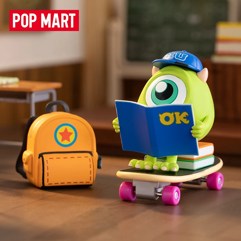 

POP MART Pixar Monster University OK Brotherhood Series Blind Box Toy Kawaii Doll Action Figure Birthday Gift Kid Mystery Box