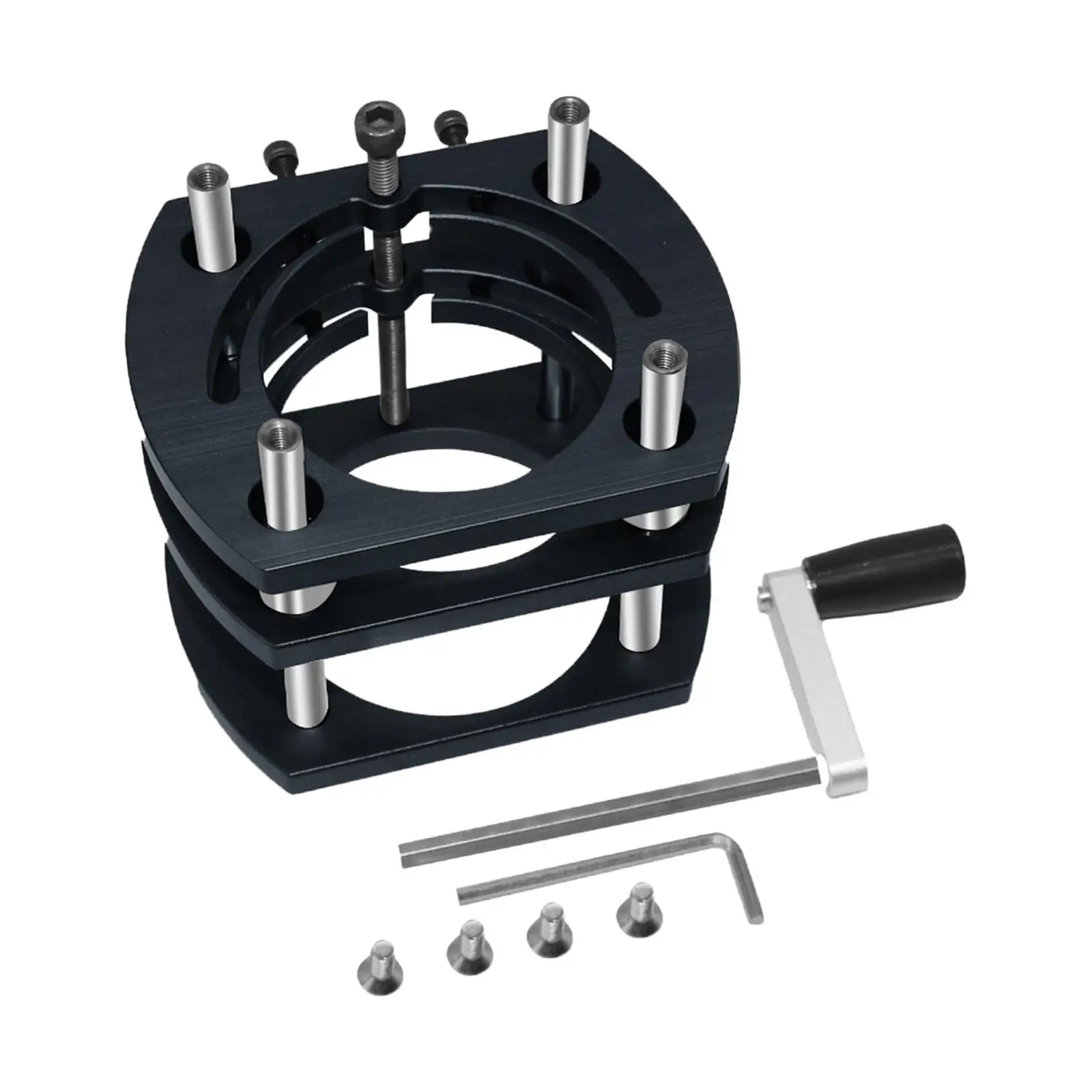 

Router Lift Router Table Lift System with Screw Stable Milling Liftable Plunge Base for Machine 64mm-66mm Diameter Motors