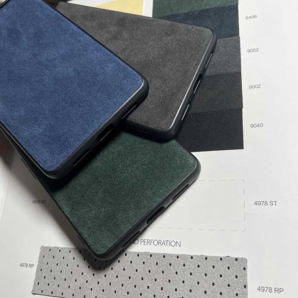 YMW ALCANTARA Case for Google Pixel 7 Pro 6A 6pro 5G Luxury Sportscar Interior Same Leather Protection Back Cover