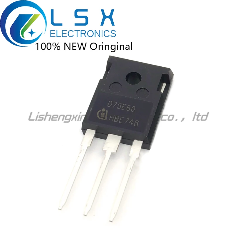 

New/5pcs D75E60 IDW75E60 TO-247 600V 75A Original On stock