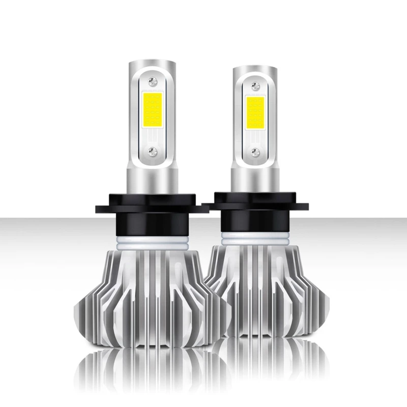 

2x Led Car Headlight Bulb 6000Lm H1 H4 LED H7 H11 Bulb 9005 HB3 9006 HB4 Socket