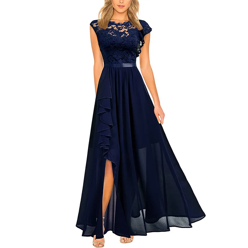 

Lace High Waist Long Dress Evening Dress Wedding Dresses for Women Black Club Outfits for Women Vintage Dress Summer Dress