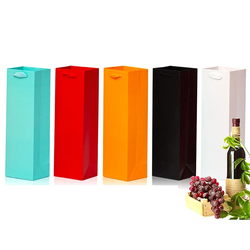 Wine Tote Bag Universal Red Wine Packing Paper Bags Festival