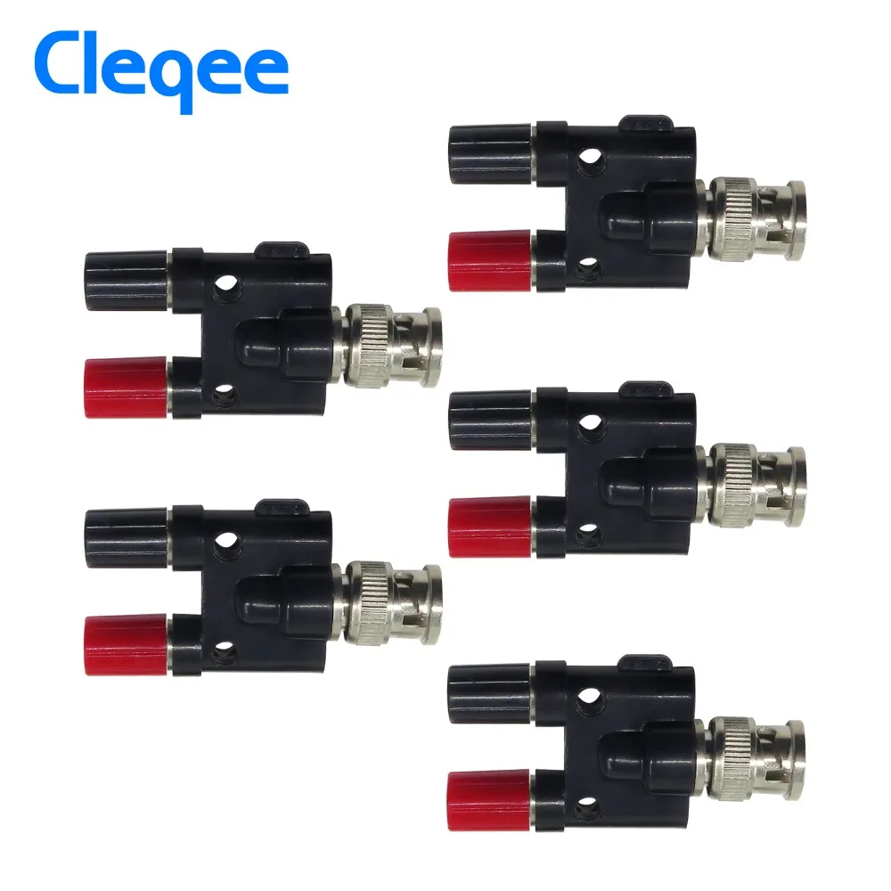 

Cleqee P7008 Q9 BNC Female Jack Plug P7009 BNC Male Plug To Two Dual Banana Jack RF Adapter Connector