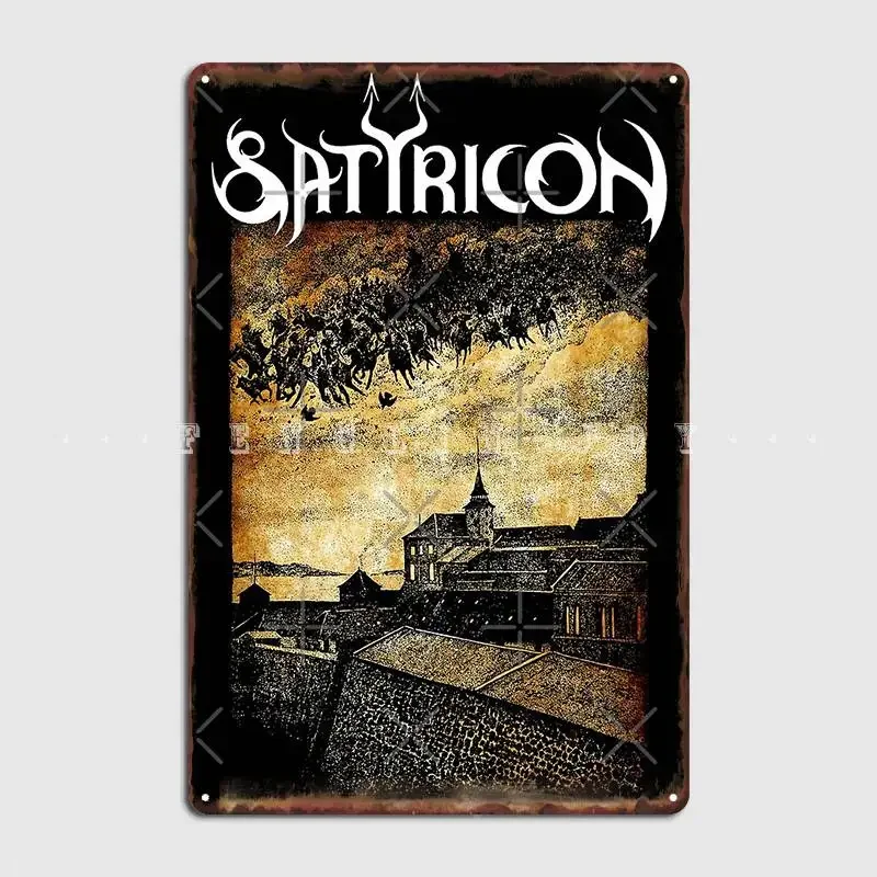 

Металлическая вывеска Satyricon Oskorei