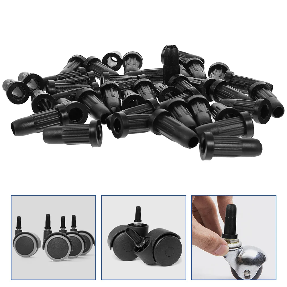 

40pcs Chair Leg Floor Protectors Nylon Chair Leg Covers Black Chair Leg Caps