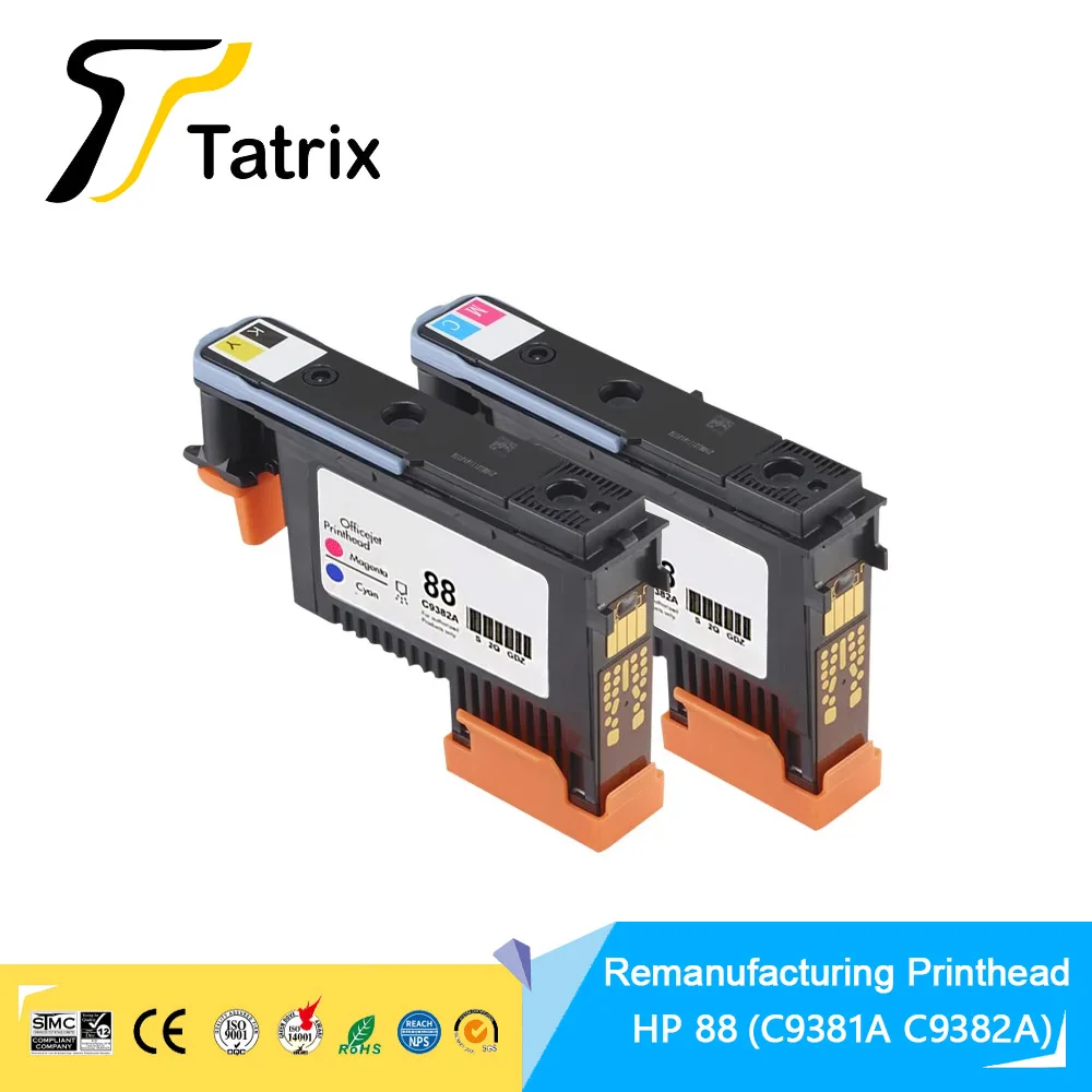 Печатающая головка Tatrix HP 88 C9381A C9382A для Officejet Pro K5400 K550 K8600 L7480 L7550 L7580 L7590 L7650 L7750