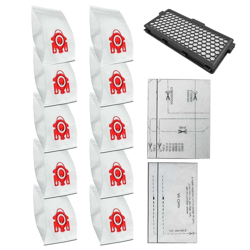 

HEPA Filter Motor Protection Dust Bags For Miele 3D FJM Airclean S6000-S6999 S6 S4000-S4999 S4 S700-S799