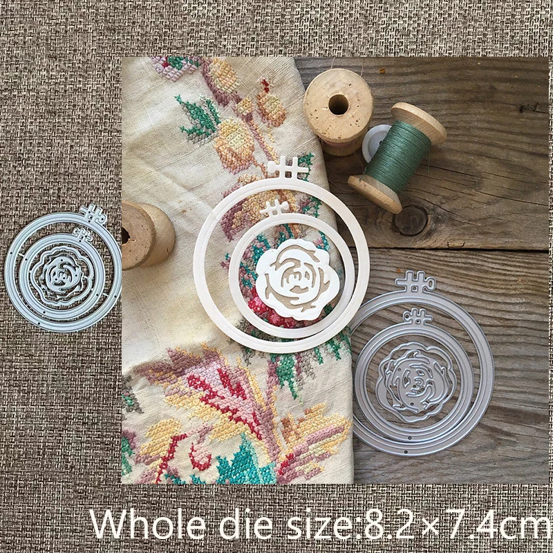 

Новый дизайн, металлический трафарет для рукоделия, форма для резки, цветок, круг, украшение, скрапбукинг, высечки, альбом, бумага, карточки, ...