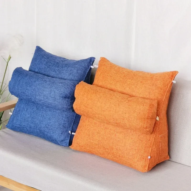 

Triangular Cushion Chair Bedside Lumbar Chair Backrest Lounger Lazy Office Chair Reading Living Room Pillow Household Decor