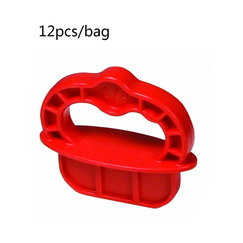 

12pcs Deck Jig Spacer Rings Marking Home Durable Distance Measure 1/4" Spacing DIY Tools Handheld Compact Easy Install G6KA