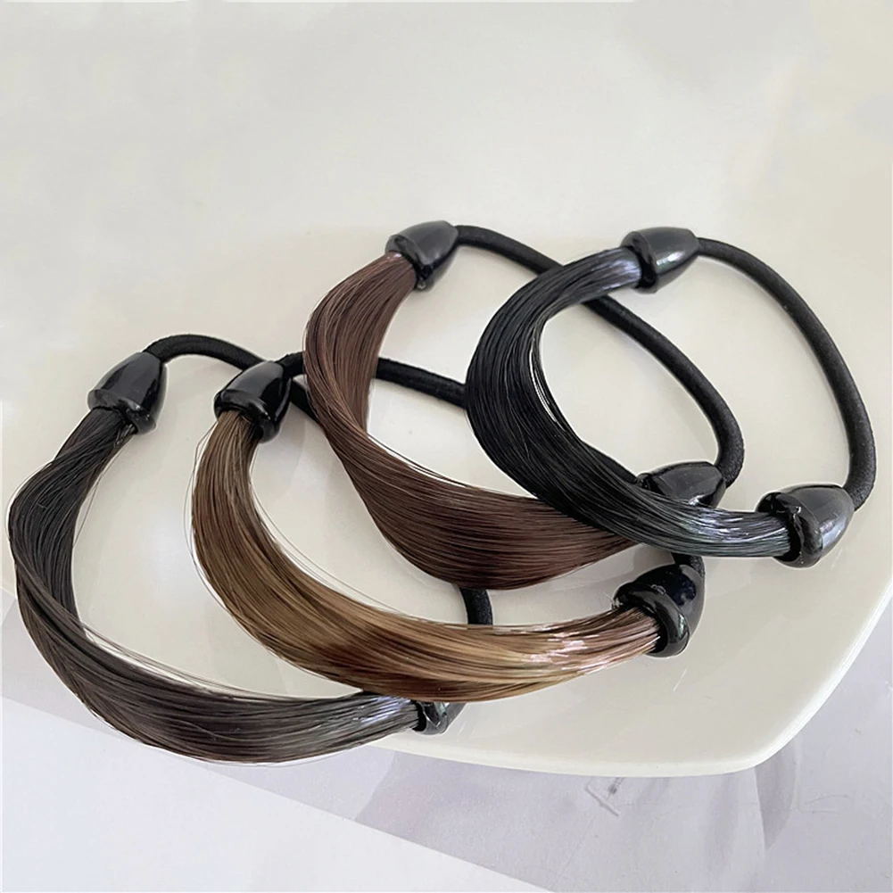 

Женские резинки для волос 1 шт., базовые эластичные заколки для хвоста, невидимые повязки на голову, модные аксессуары для волос