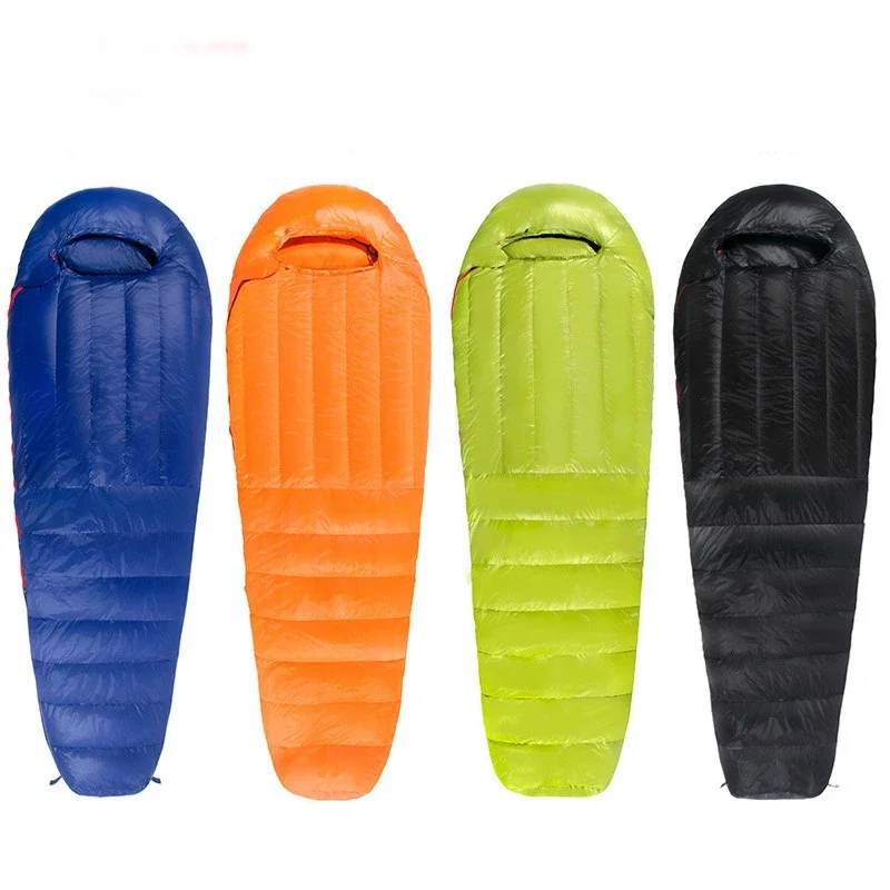 Белый гусиный пух с наполнителем 2500 г/3000 г спальный мешок для взрослых мумии