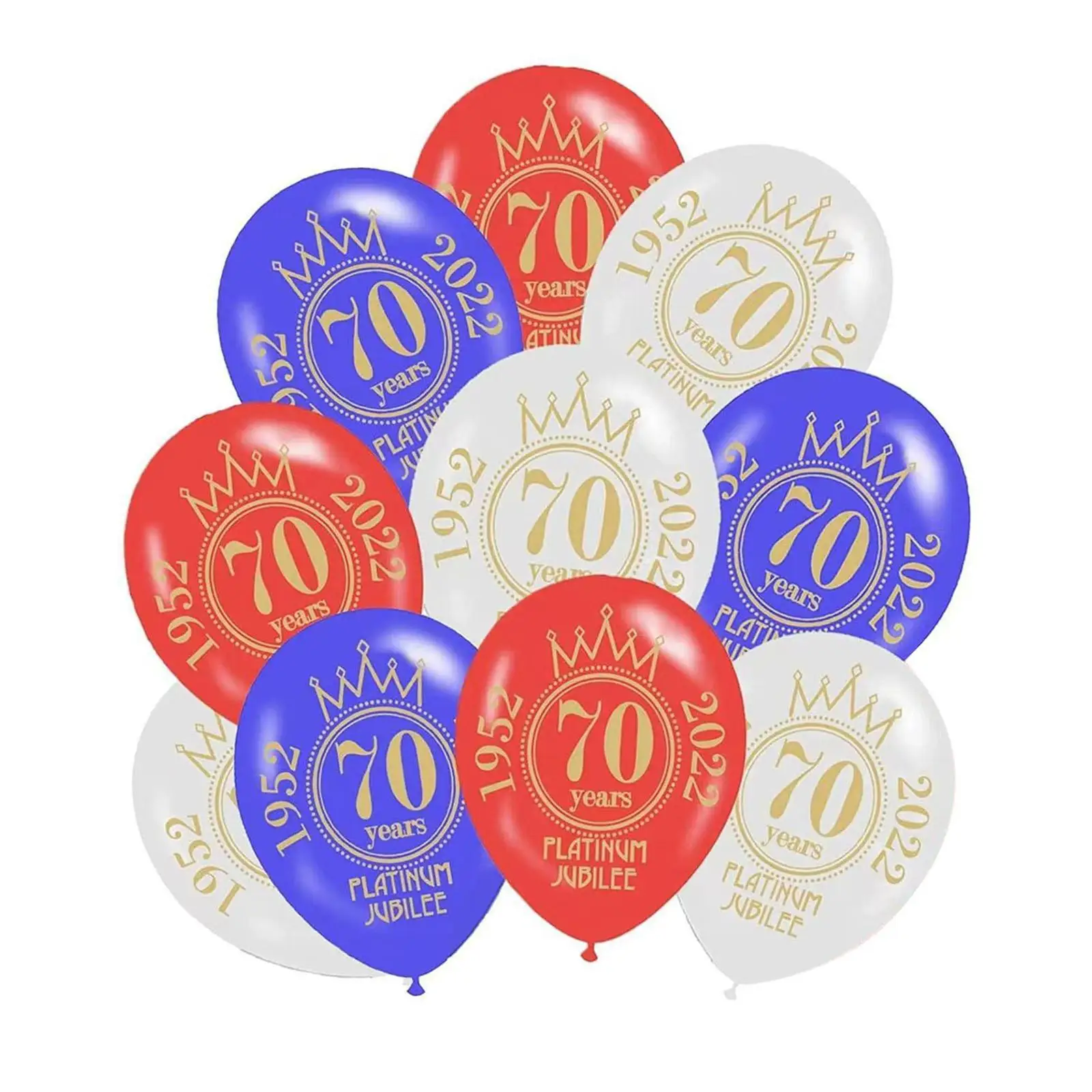 

Jubilee Balloons 2022 12in Printed Latex Balloons Queens 70th Jubilee 2022 Decorations Queen Party