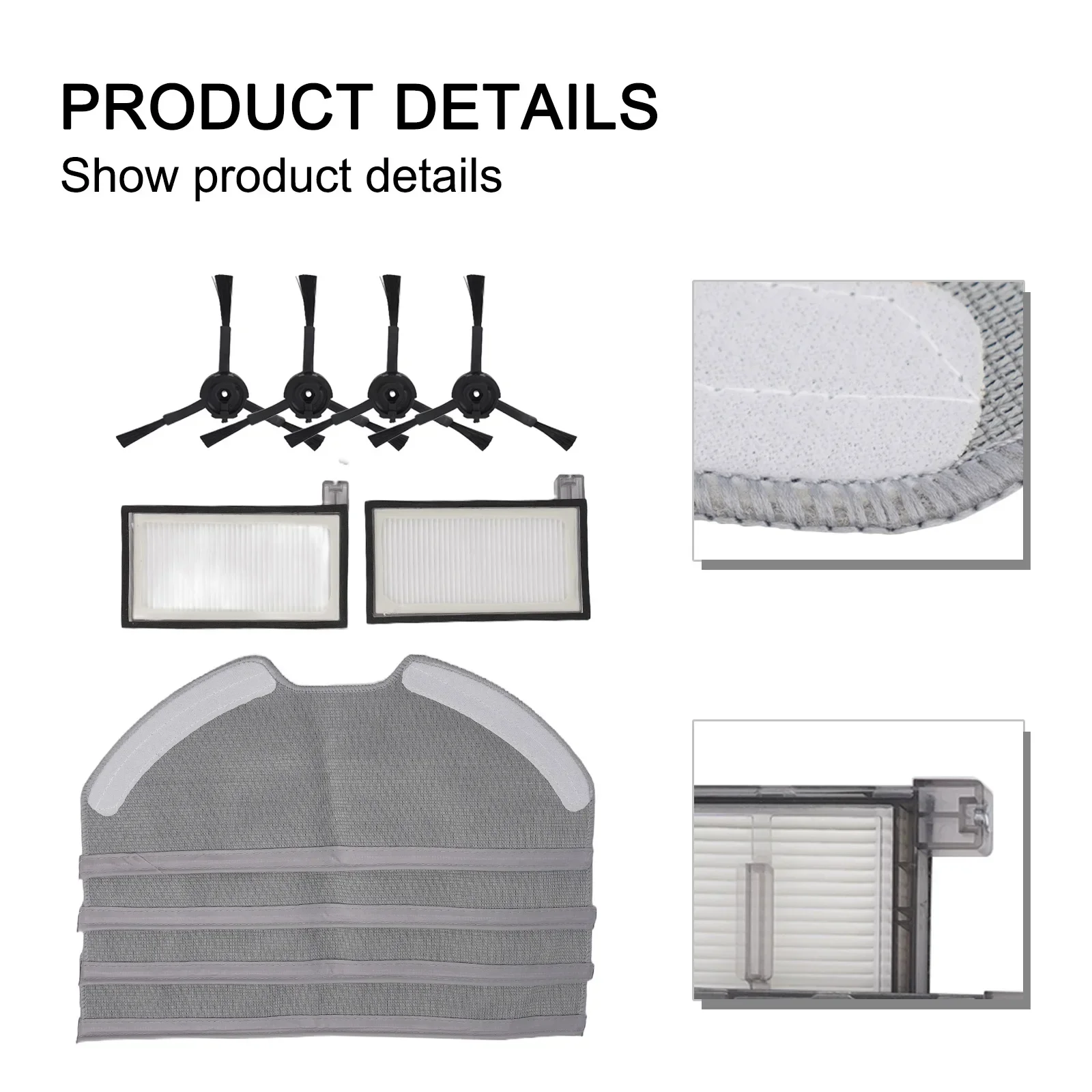 Опыт непараллельных результатов очистки с боковой щеткой фильтром комплектом