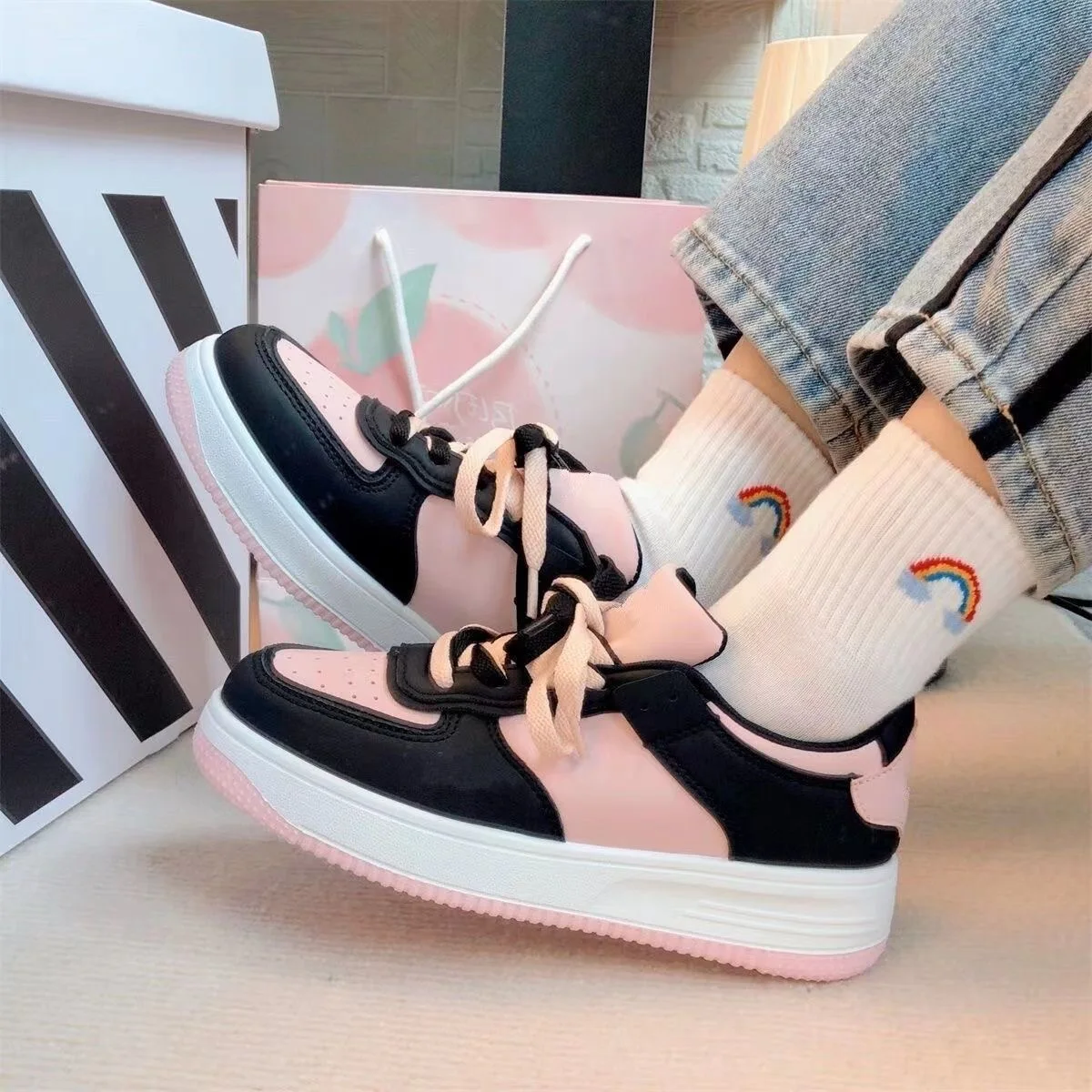 Shoes For Women's Designer Sneakers 2023 Spring Fashion Men Skateboard Casual Tenis Woman Street Style Breathable Shoes