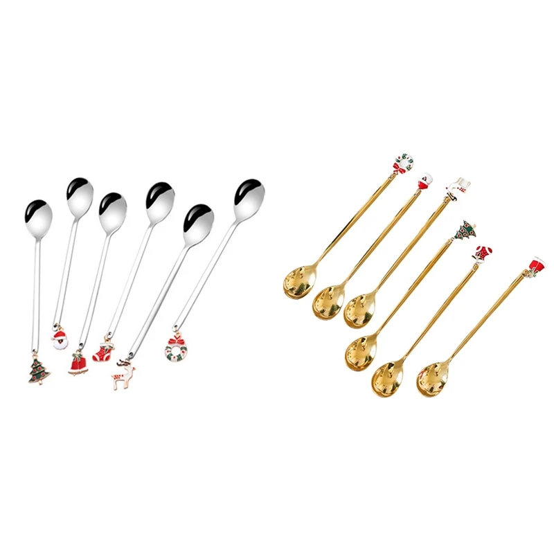 

New Year Decor Christmas Spoon Christmas Decorations For Home Xmas Gifts Christmas Table Decoration Promotion