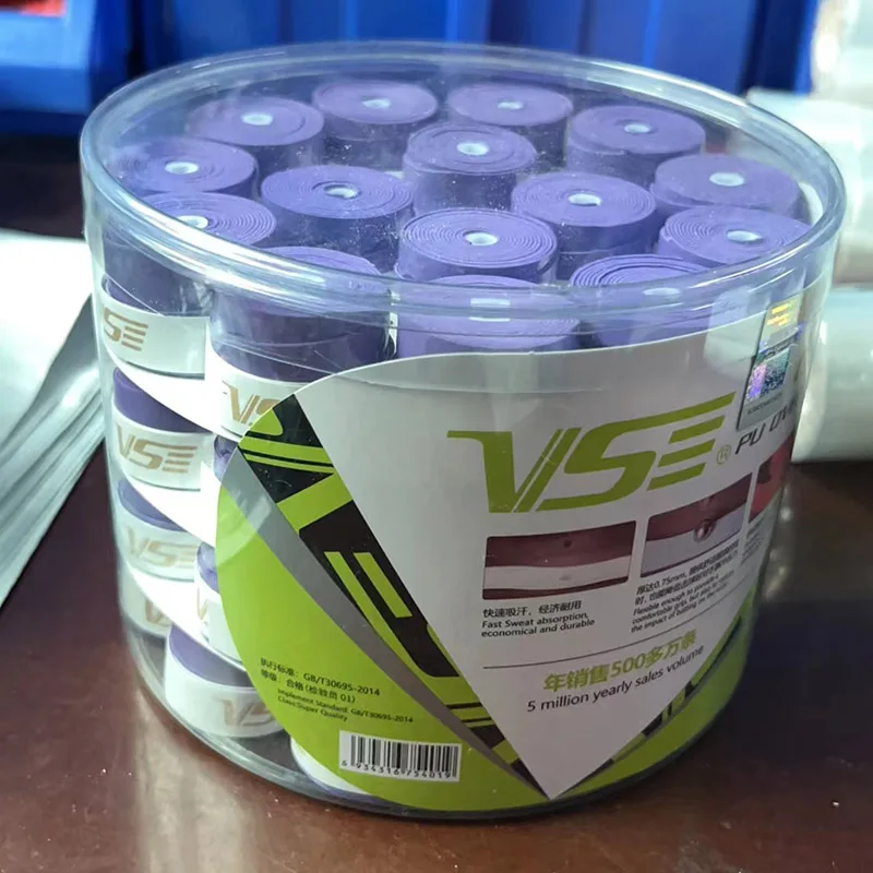 60 шт. VG002 теннисная ракетка для бадминтона Overgrip впитывающая пот лента