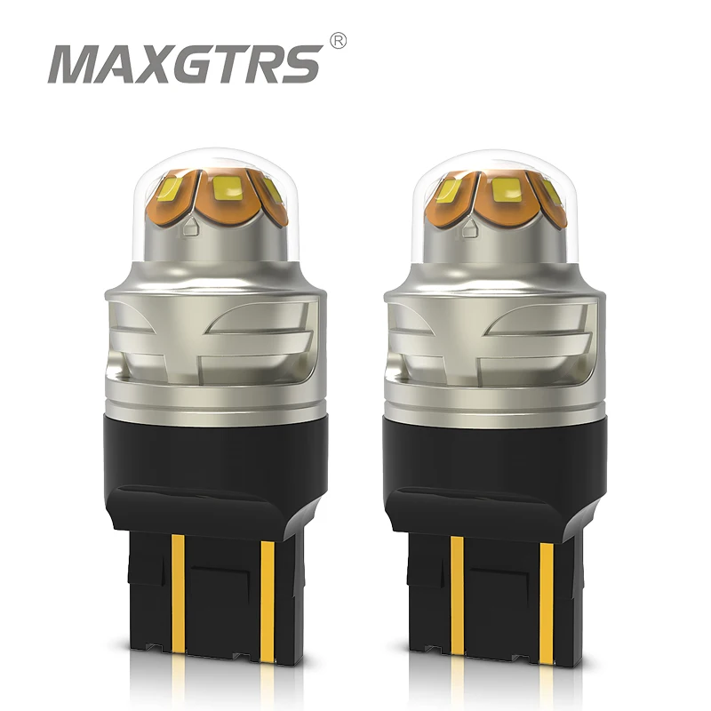 2x7443 7444 T20 W21/5W 1157 BAY15D светодиодная лампа DRL светодиодный ные лампы 12 В 6500K белый супер яркий 3030 SMD для Lada Kalina Granta Vesta