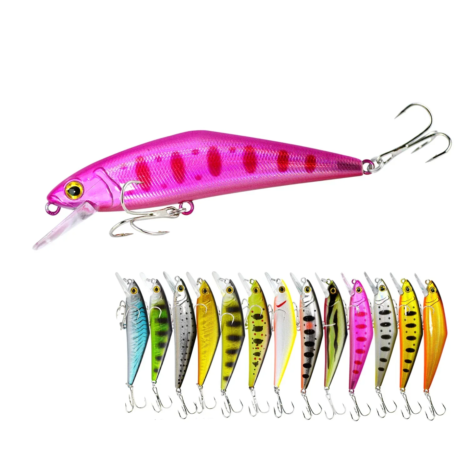 Жесткая приманка Afishlure Minnow 85 мм 15 г приманки для ловли форели тонущие крючки Trebke