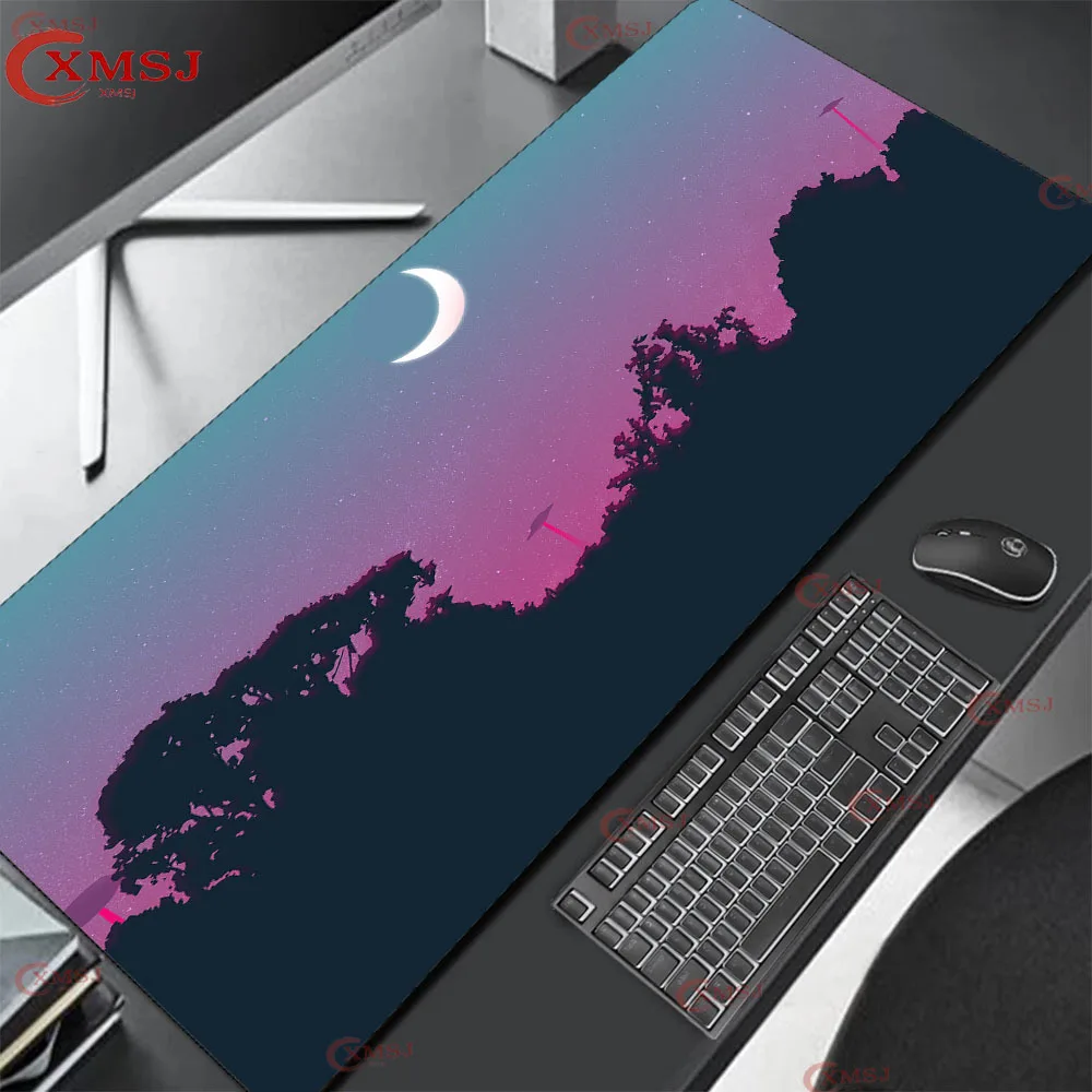 

Neon Space Office Home Life Accessories Mouse Pad Anime Laptop Carpet Table Pad Large Gamer Personality Mouse Pad XXL40x90