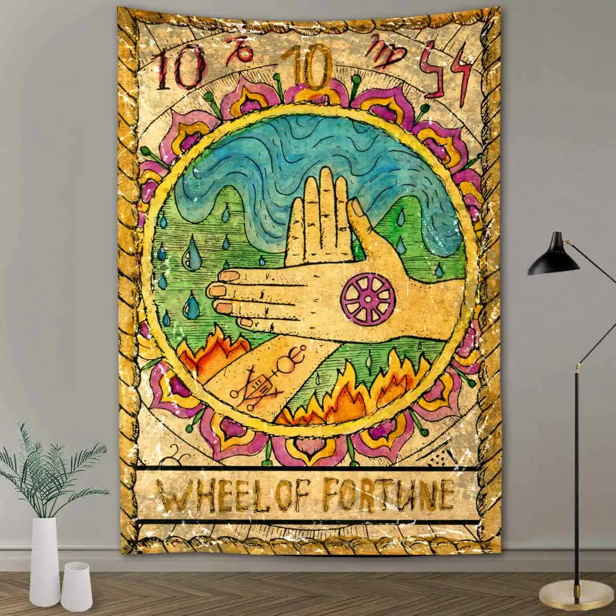 Абстрактный Таро Гобелен Мандала для спальни настенный Декор Подвеска гобелен